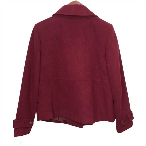 Kate Hill Burgundy Jacket Size 10P - Picture 4 of 6